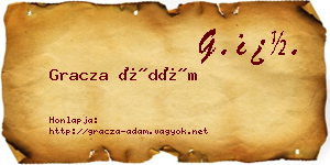 Gracza Ádám névjegykártya