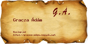Gracza Ádám névjegykártya